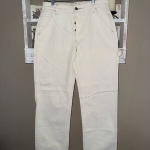 Abercrombie & Fitch White Denim